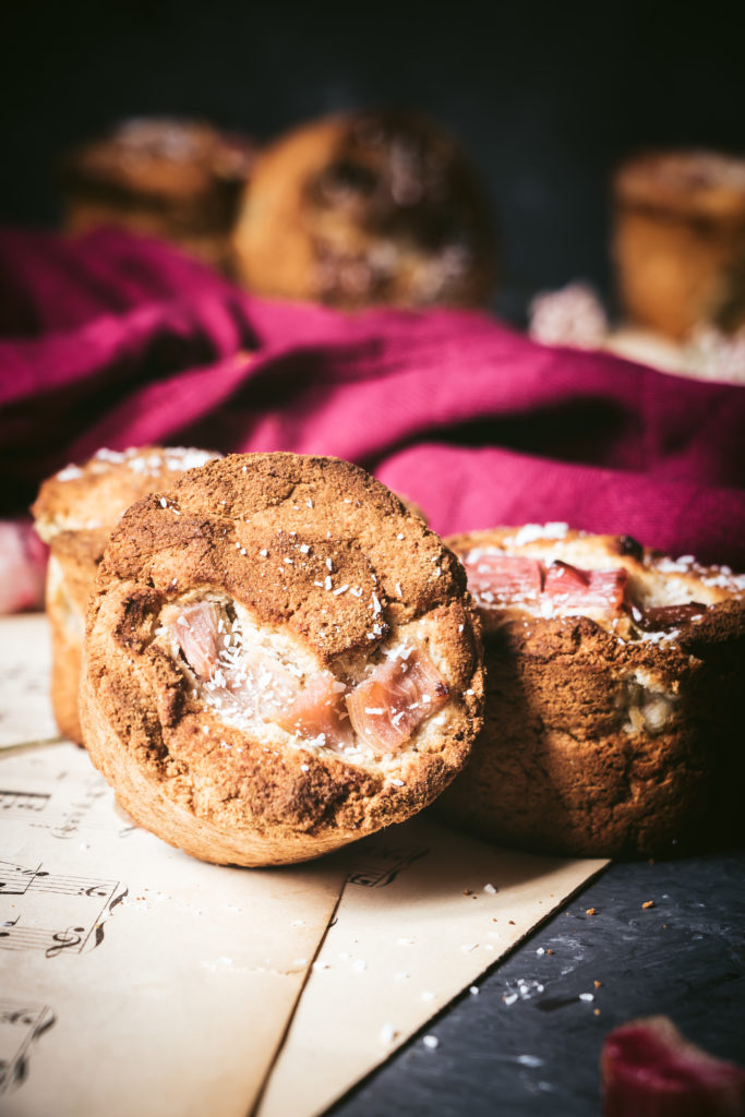 muffins vegan rhubarbe gingembre